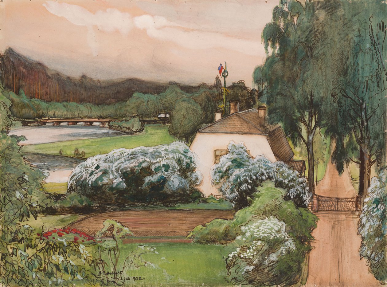 La casa del capataz en la finca de Saari de Albert Edelfelt