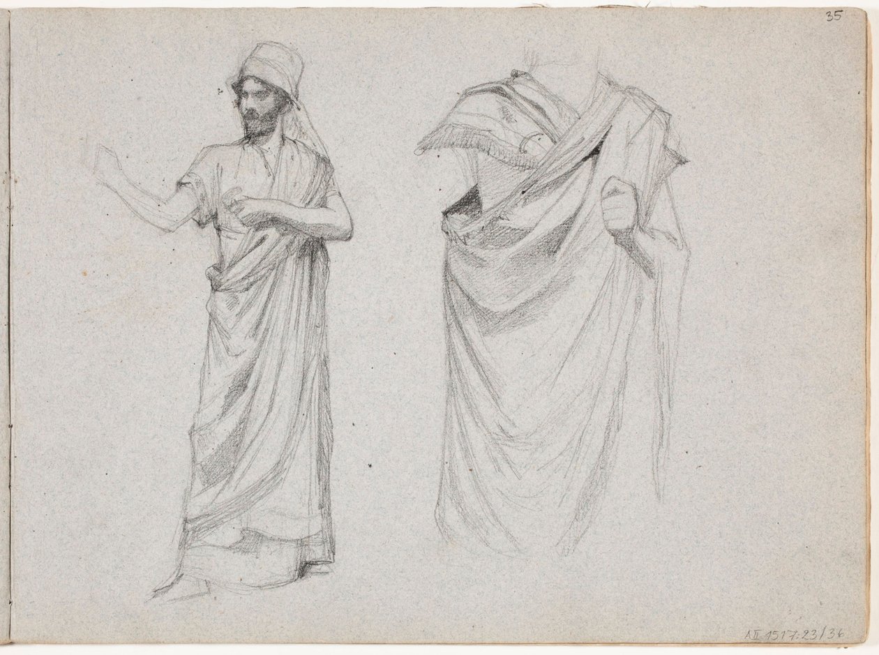 Dos figuras masculinas vestidas con togas de Albert Edelfelt