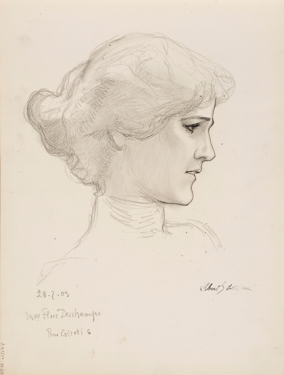 Sra. Flore Deschamps de Albert Edelfelt