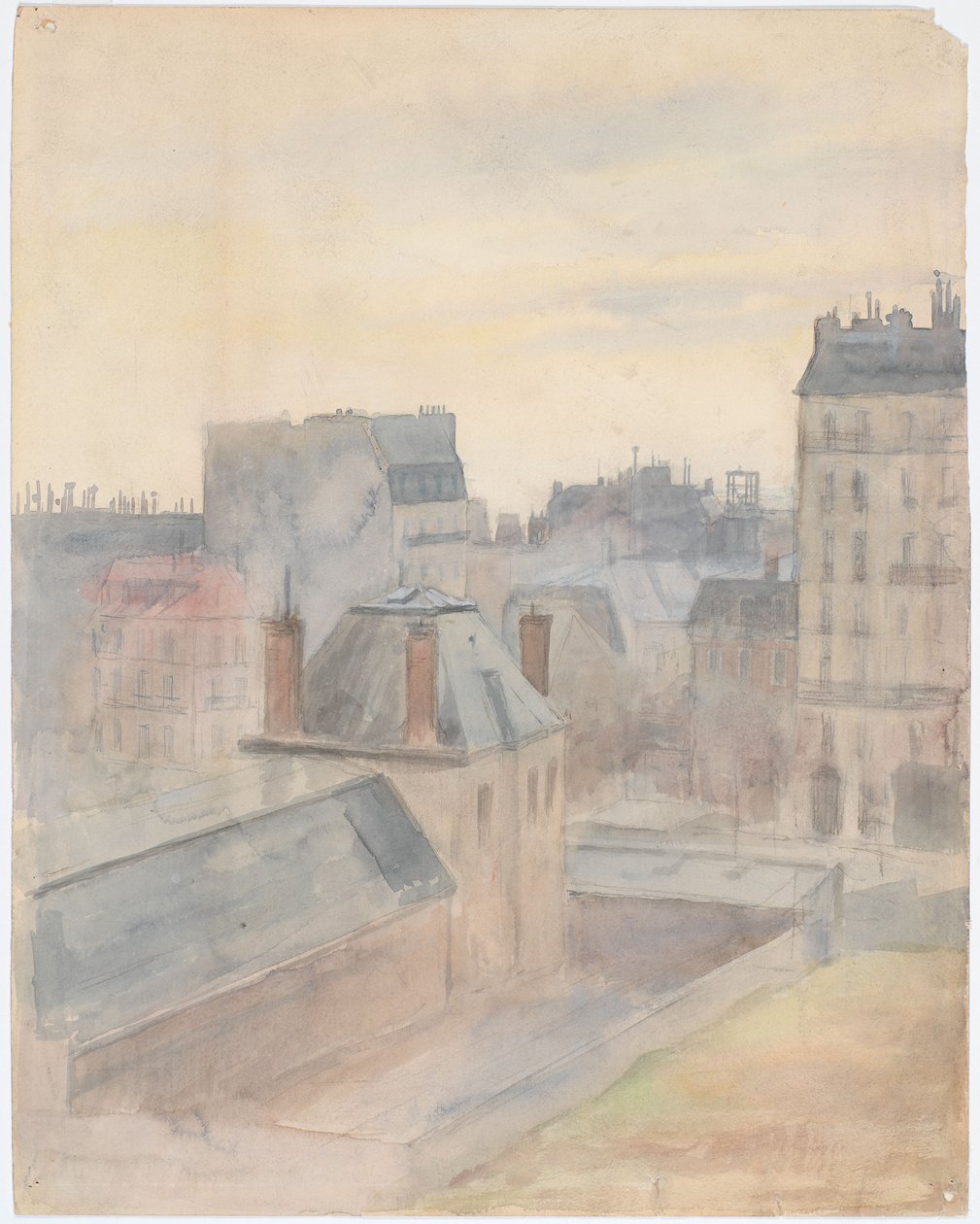 Vista desde la casa del artista en París de Albert Edelfelt