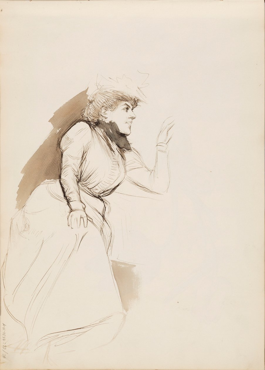 Mujer sentada (Aino Ackté) de Albert Edelfelt