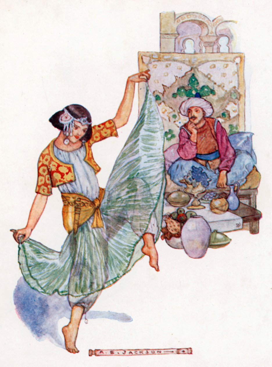 Morgiana Personal Varios bailes con la Gran Francia (litografía en color) de Albert Edward Jackson