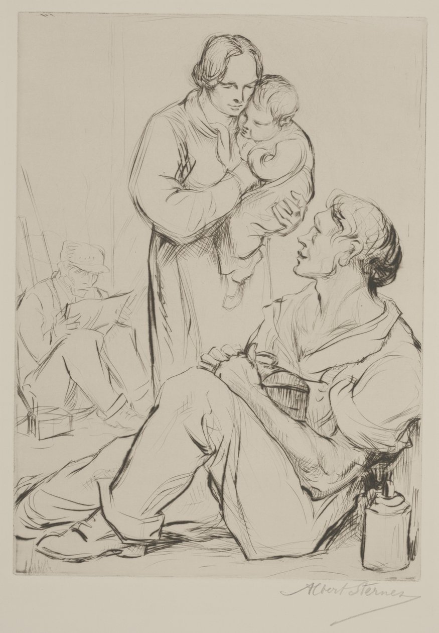 Mediodía (grabado y punta seca) de Albert Edward Sterner