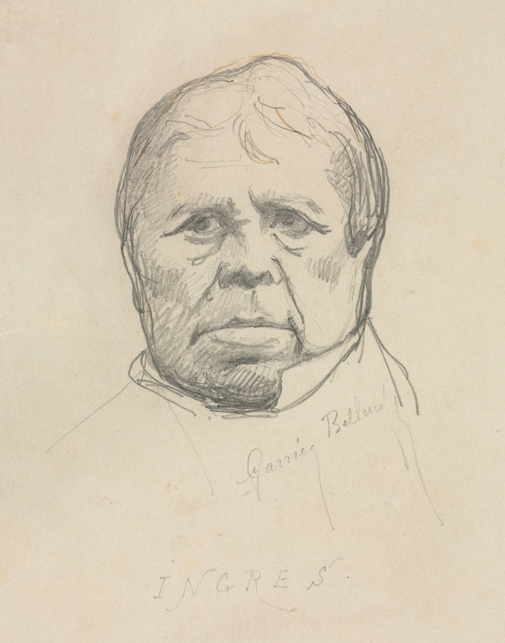 Retrato de Ingres de Albert-Ernest Carrier-Belleuse