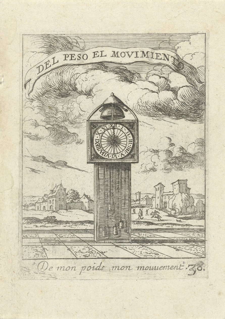Reloj Emblemas de amor moralizantes (título de la serie) Devises et emblesmes d