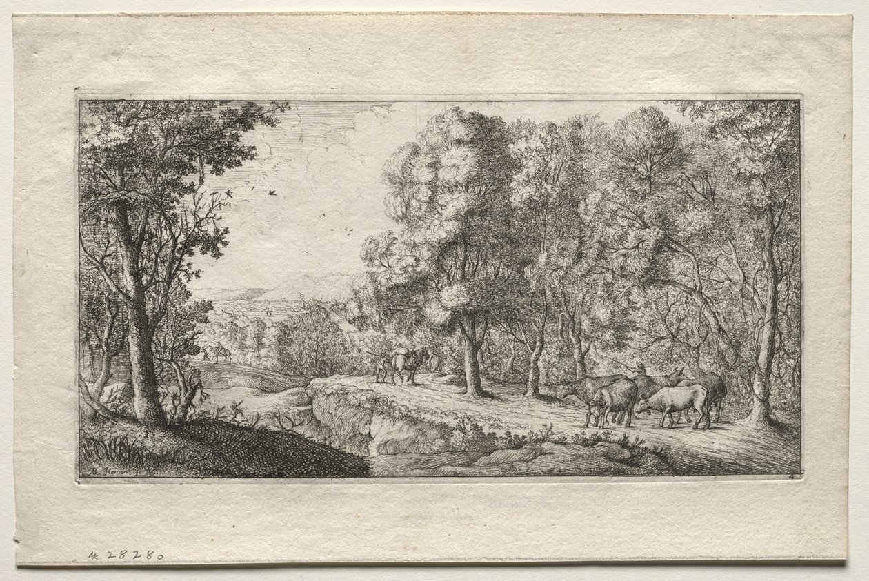El camino en el borde del bosque de Albert Flamen