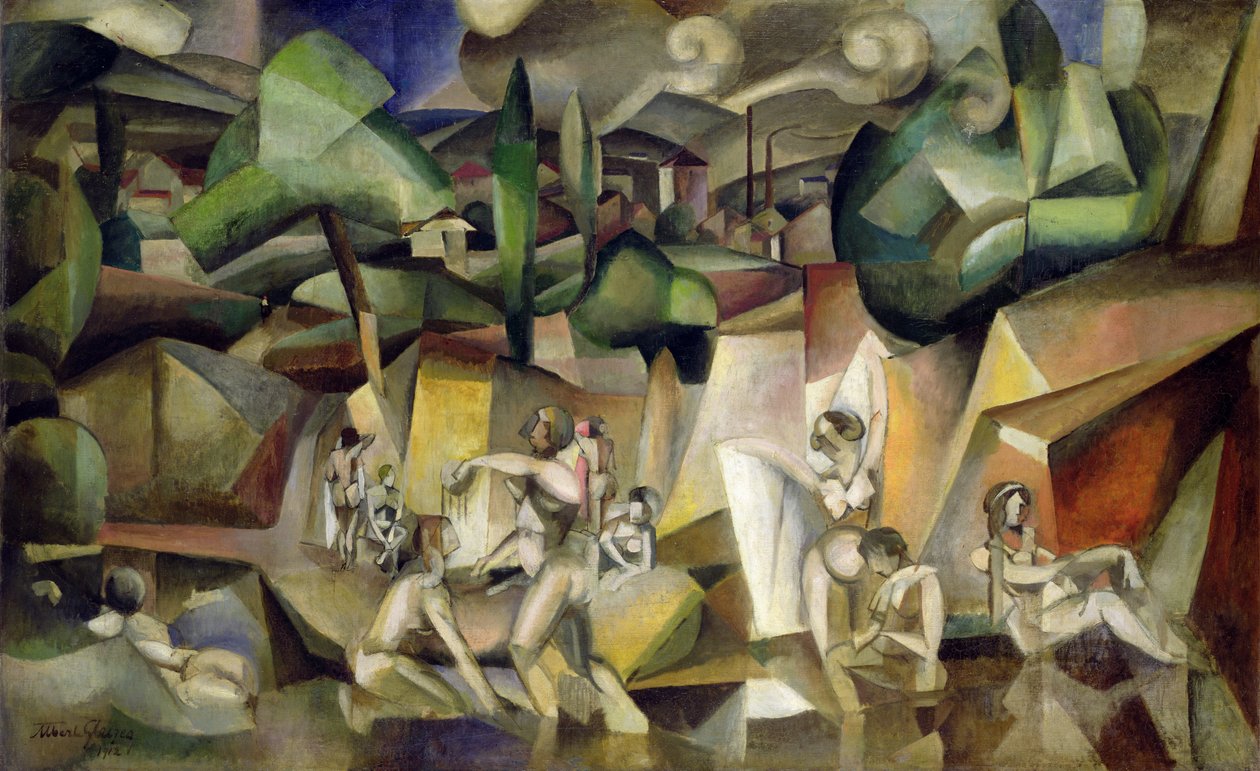 Los bañistas | Albert Gleizes | Impresión de arte