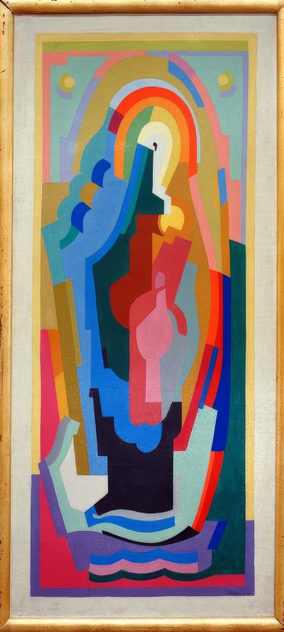 La Santa Virgina en un Halo de Albert Gleizes