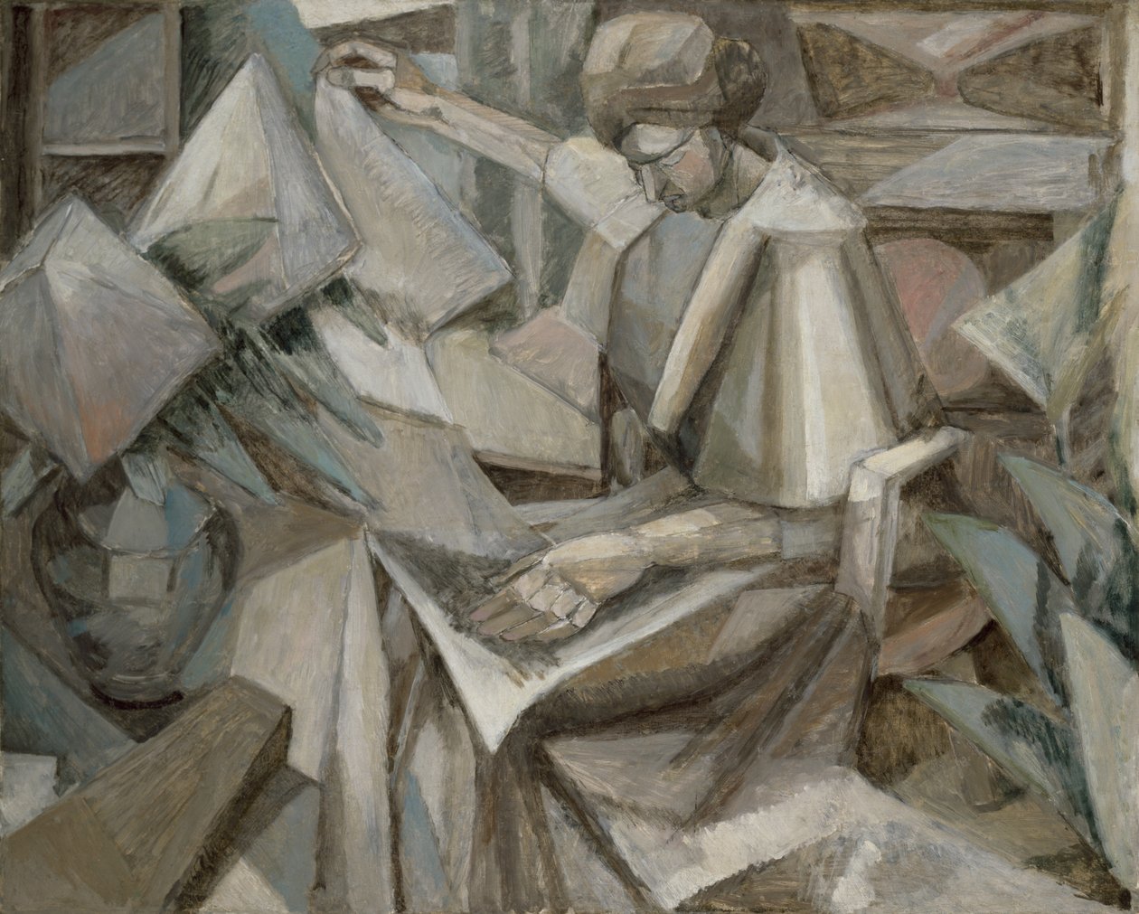Mujer con Phlox de Albert Gleizes