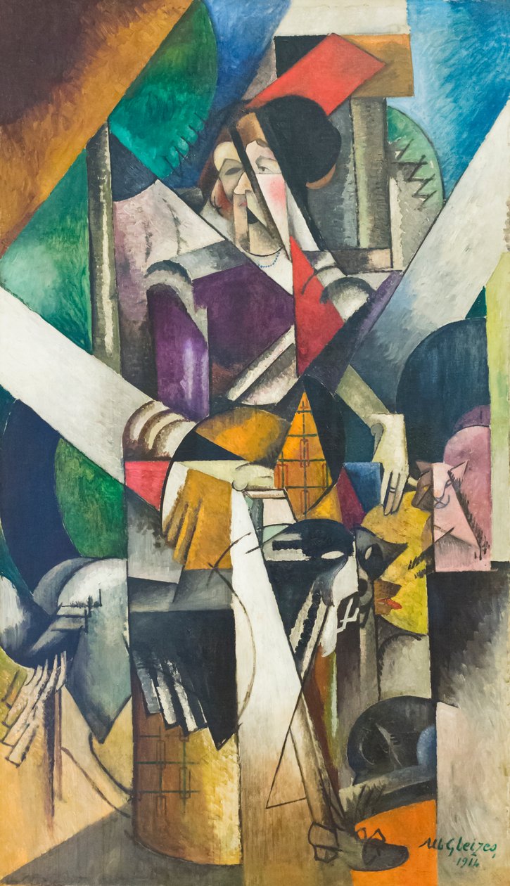 Mujer con animales (Madame Raymond Duchamp-Villon) de Albert Gleizes