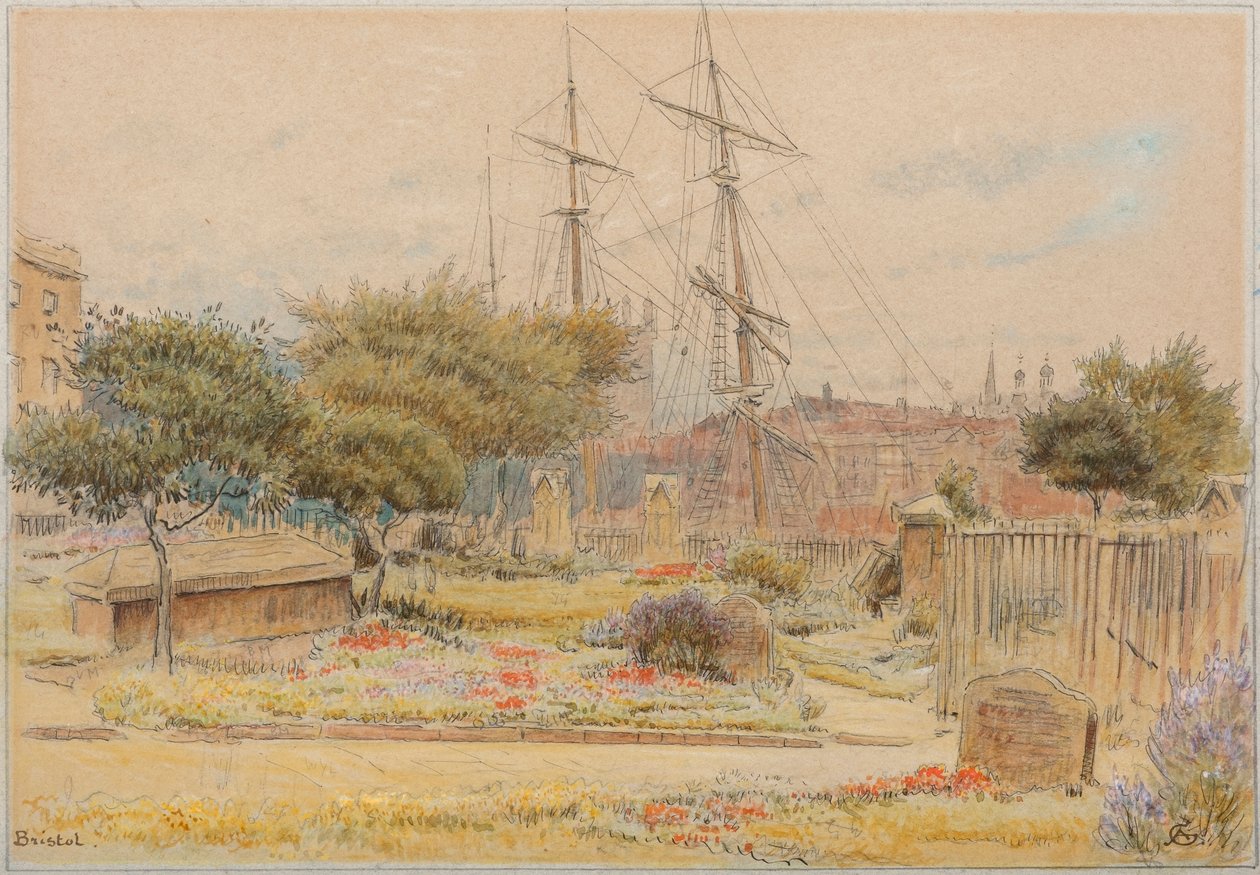 Bristol (acuarela con pluma y tinta sobre papel tintado) de Albert Goodwin