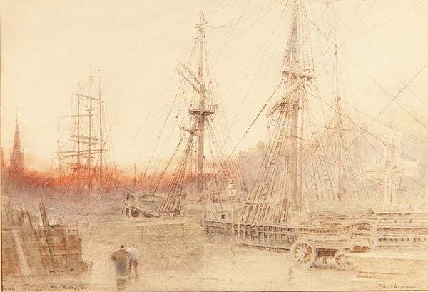 Bristol, cuando el día termina de Albert Goodwin