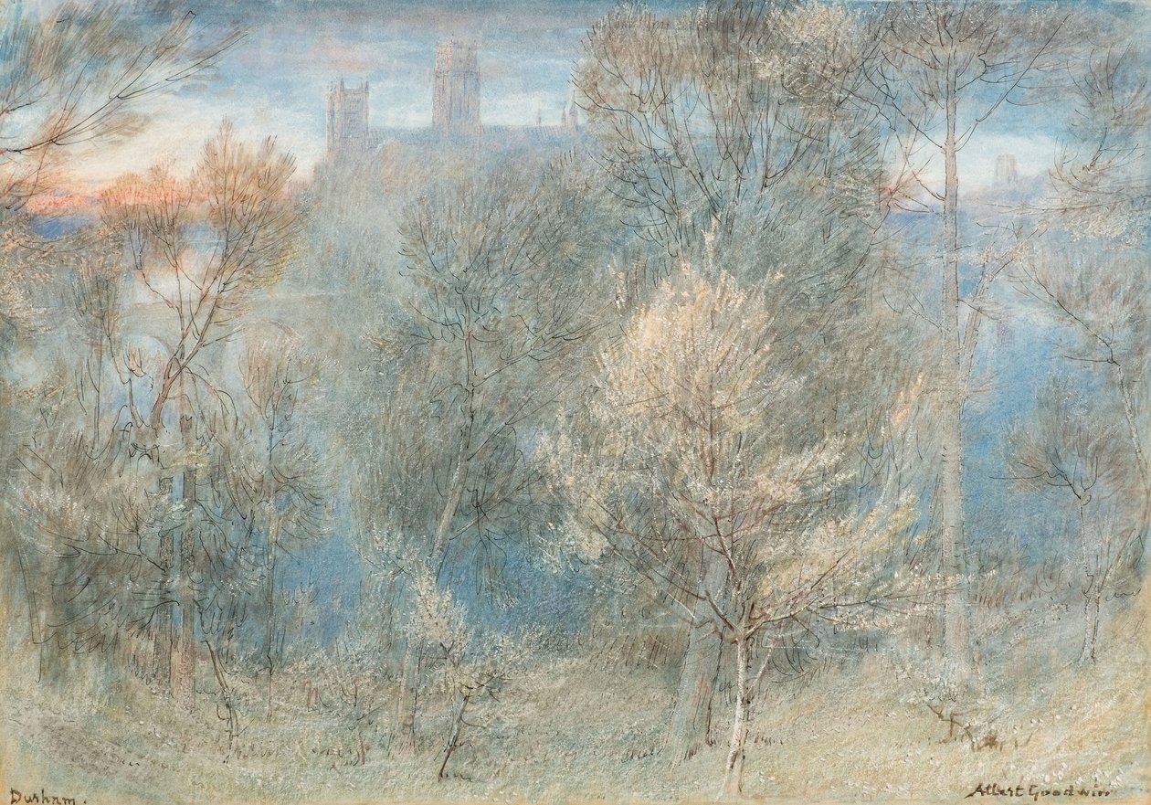 Durham (acuarela) de Albert Goodwin