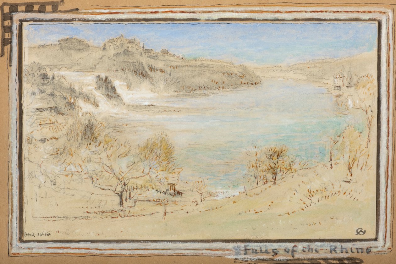 Cataratas del Rin de Albert Goodwin