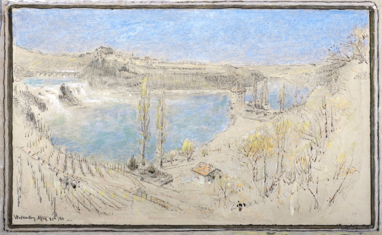 Cataratas del Rin de Albert Goodwin