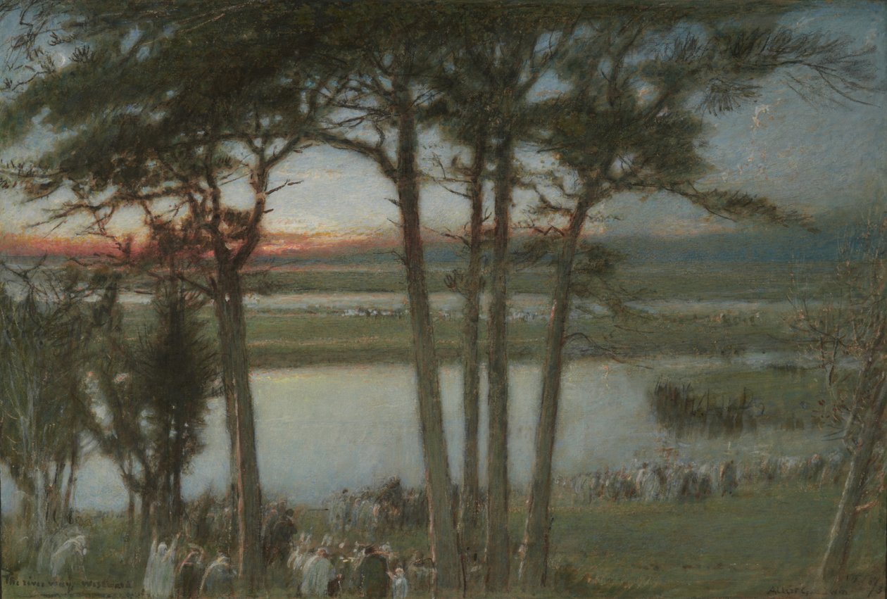El camino del río, hacia el oeste de Albert Goodwin