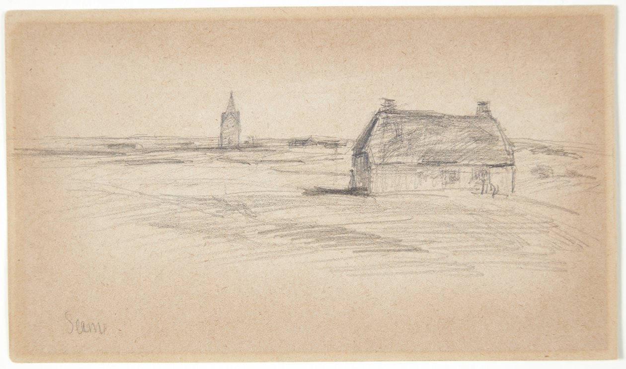 Casa de campo y torre de la iglesia de Albert Gottschalk