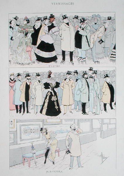 Inauguraciones de Galerías, c.1900 de Albert Guillaume