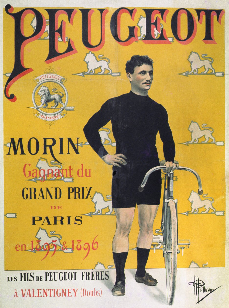 Póster publicitario de las bicicletas 
