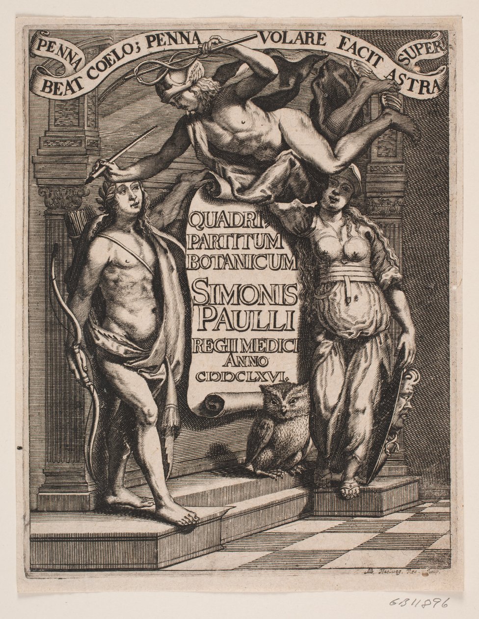 Portada de Simon Paulli, "Quadripartitum Botanicum", 1667 de Albert Haelwegh