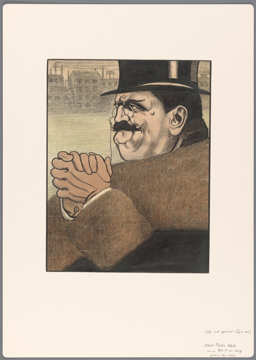 Proyecto de caricatura política: el capitalista de Albert Hahn (I)