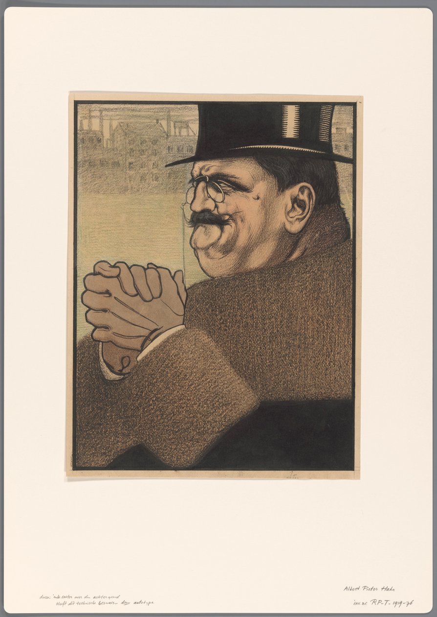 Proyecto de caricatura política: el capitalista de Albert Hahn (I)
