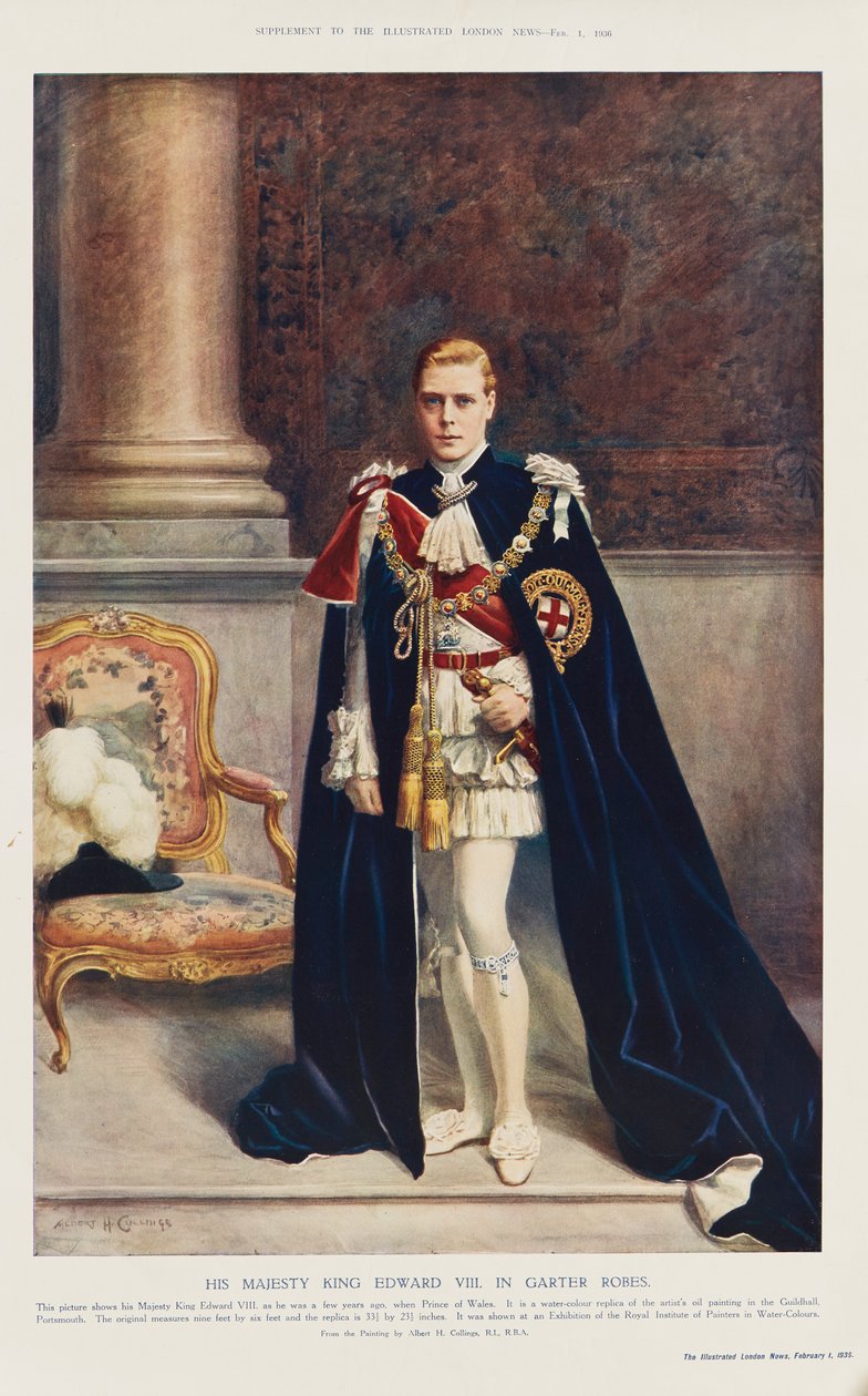 El Rey Eduardo VIII como Príncipe de Gales de Albert Henry (after) Collings