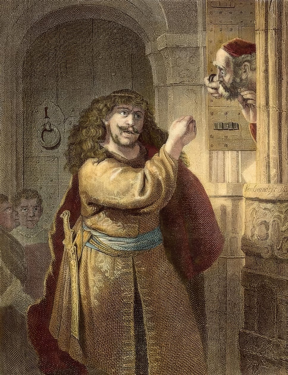 Sansón amenaza a su suegro de Albert Henry Payne