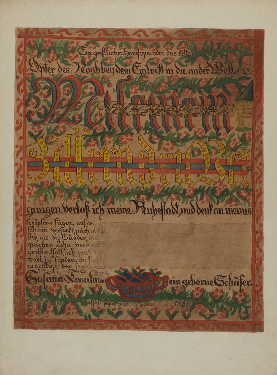 Certificado de defunción alemán de Pa., c. 1937 de Albert J. Levone