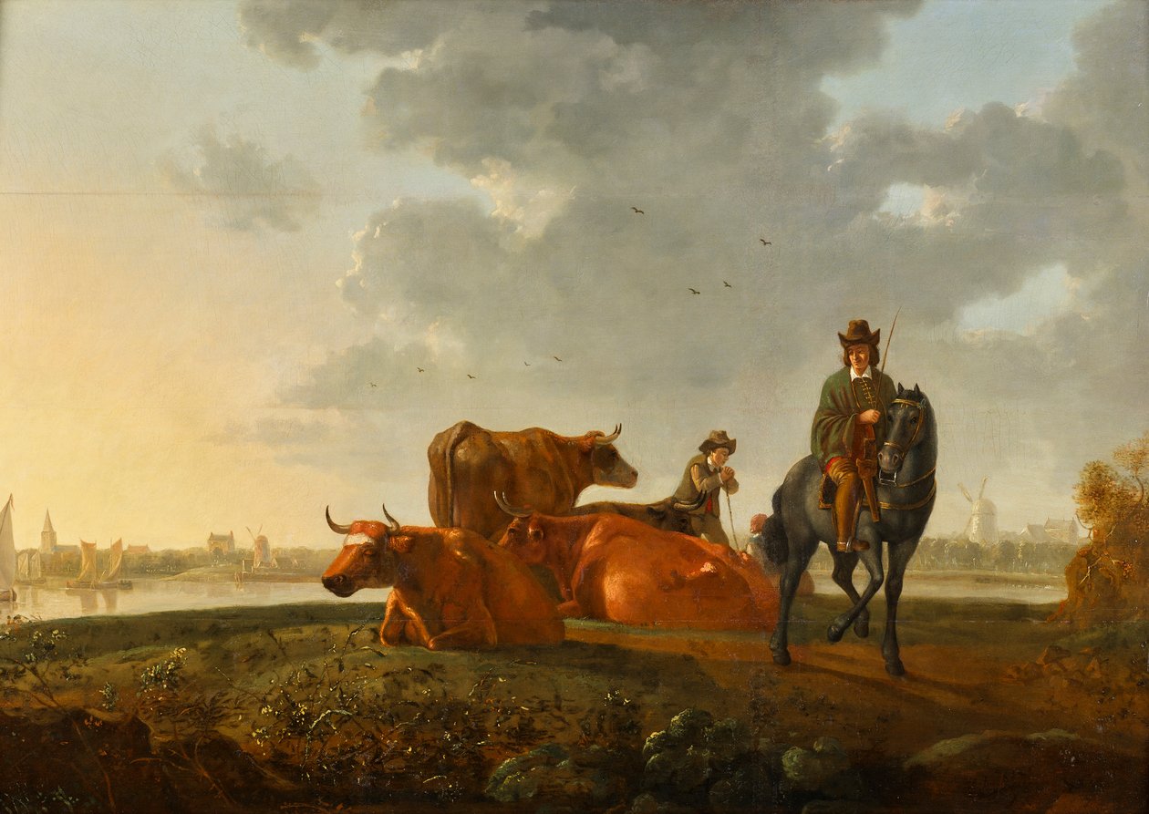 pasto junto al río de Albert Jacobsz Cuyp