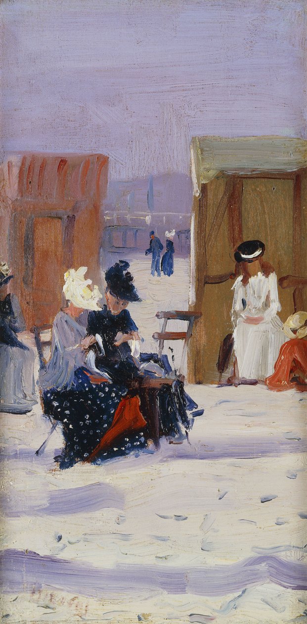 En la playa de Albert Jnr. Ludovici