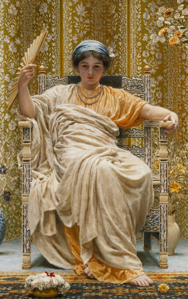 Una ensoñación - Una mirada de tristeza en un rostro tranquilo - Ella no tiene preocupaciones - Una cosa hereditaria en la raza, viene sin previo aviso, y se repetirá hasta que la muerte coloque su sonrisa donde ahora se encuentra de Albert Joseph Moore