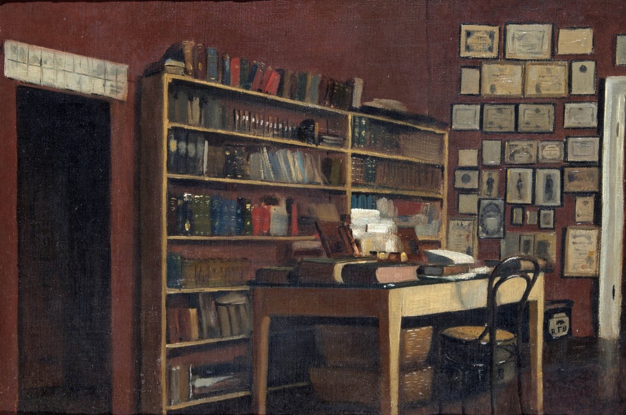 Esquina del estudio de Sir Richard Burton, 1889 de Albert Letchford