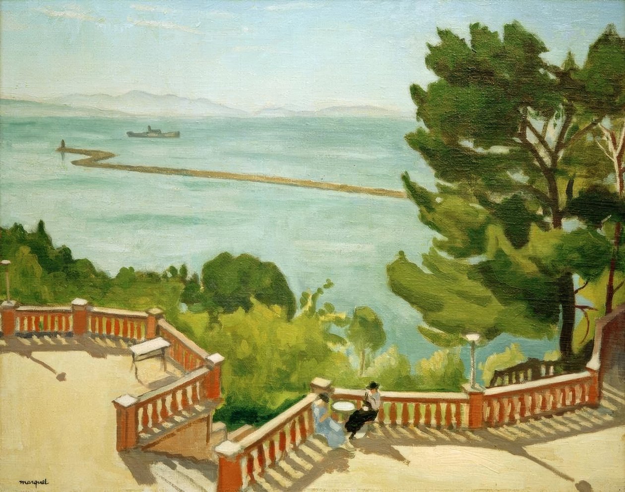Rincón de terraza en L’Estaque de Albert Marquet