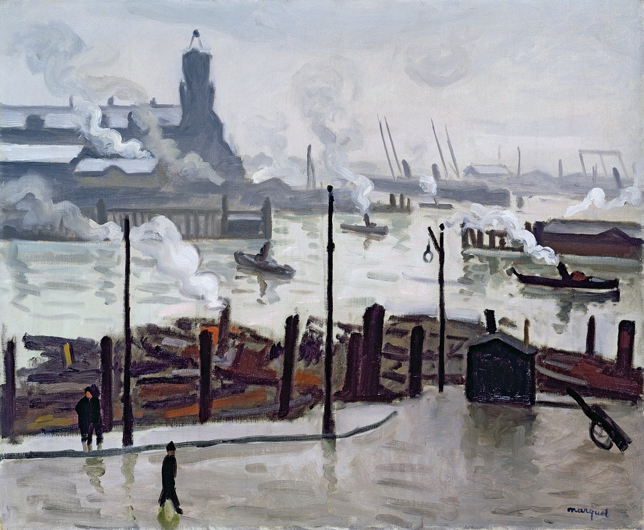 Puerto de Hamburgo de Albert Marquet