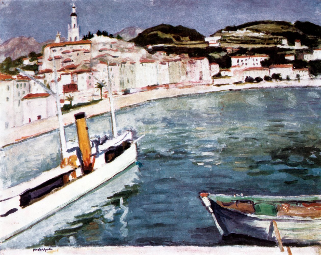 Puerto en Menton, 1905 de Albert Marquet