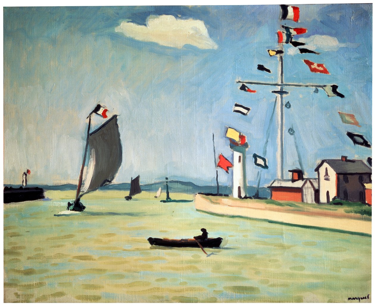 Puerto de Honfleur, c1911 de Albert Marquet