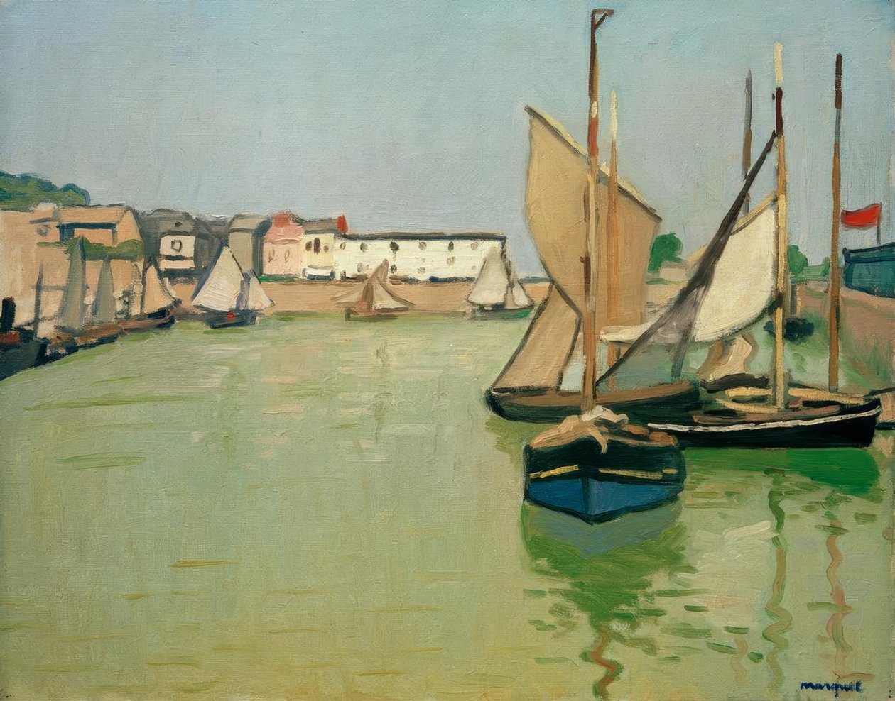 El puerto de Honfleur de Albert Marquet