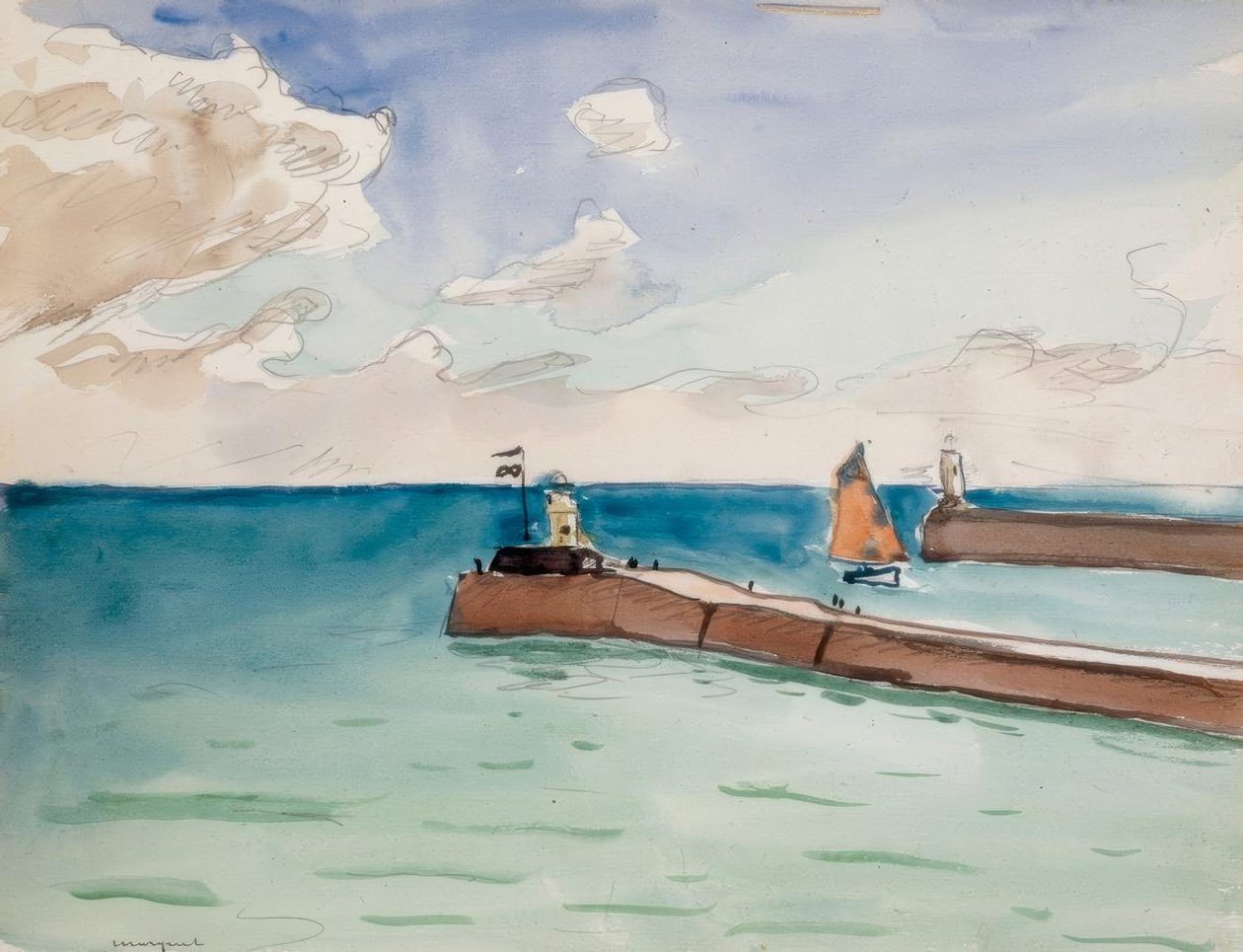 Les Sables d’Olonne, entrada del puerto de Albert Marquet