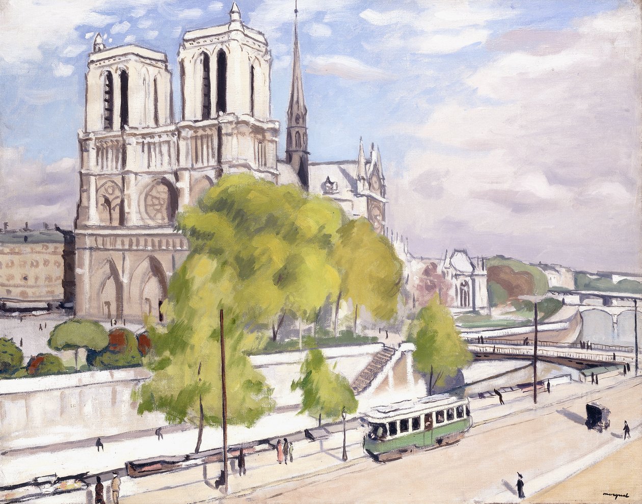 París, el Sena y Notre Dame de Albert Marquet