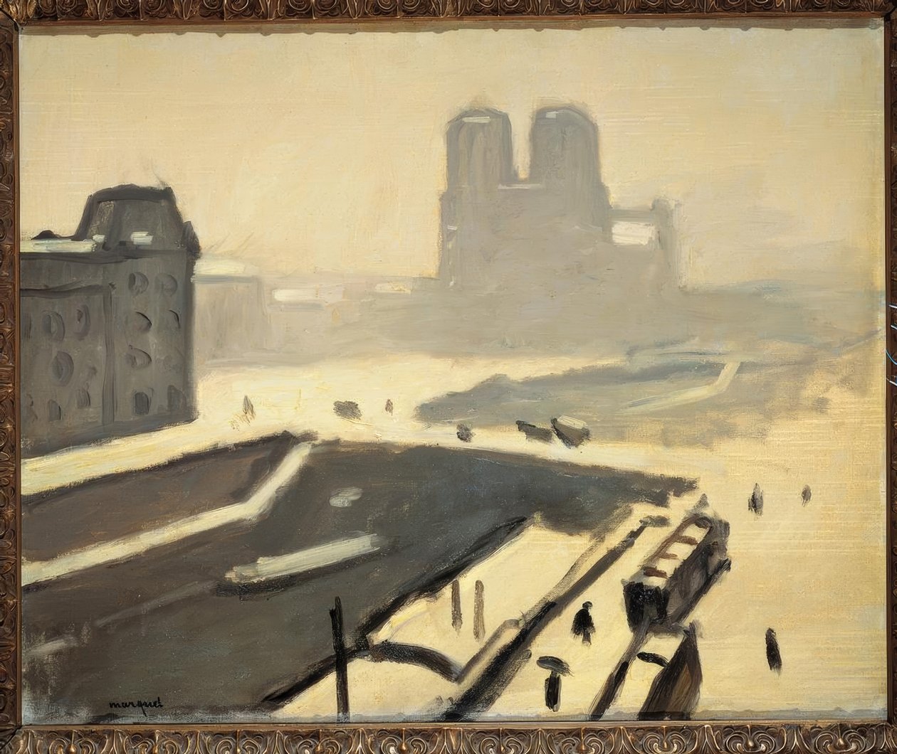París en invierno (El puente Saint-Michel) de Albert Marquet