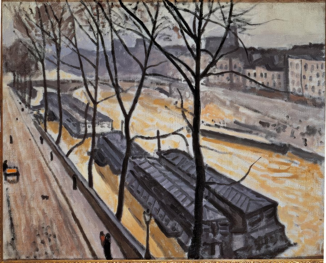 París en invierno (Quai de Bourbon) de Albert Marquet