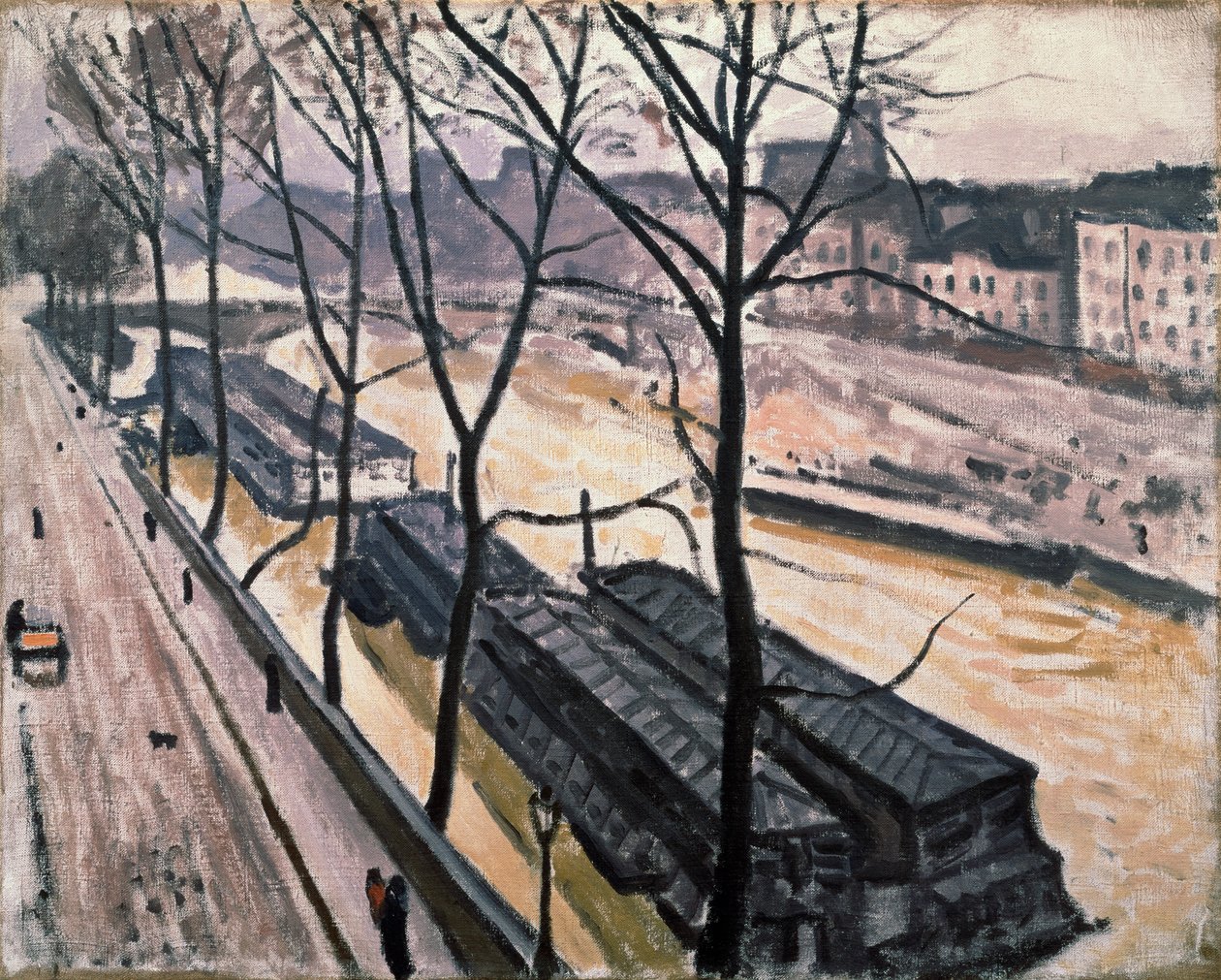 París en invierno. Quai Bourbon, 1907 de Albert Marquet