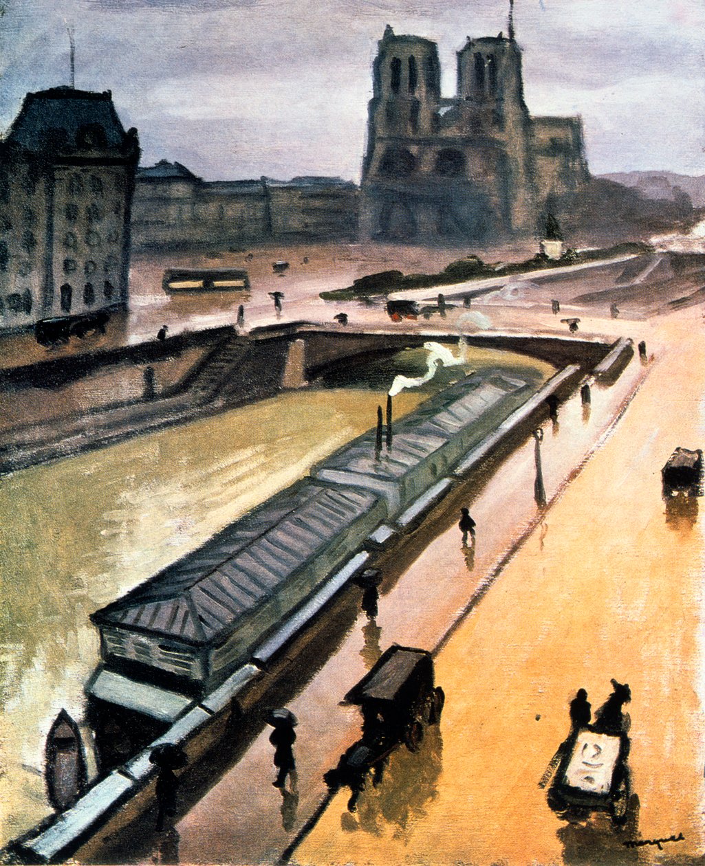 Día lluvioso. Notre Dame de París, 1910 de Albert Marquet