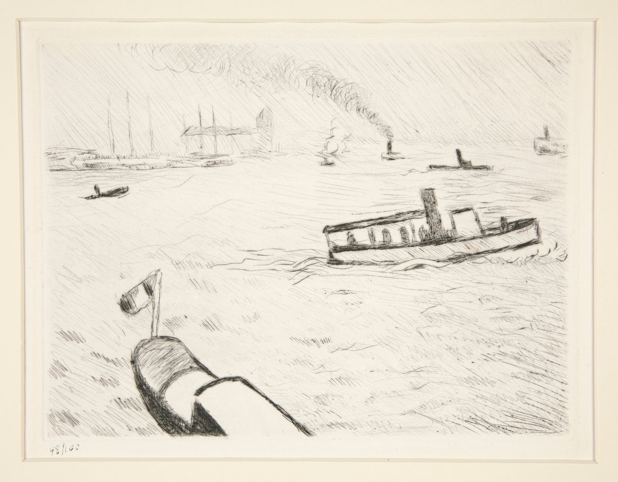Remolcador en Hamburgo de Albert Marquet