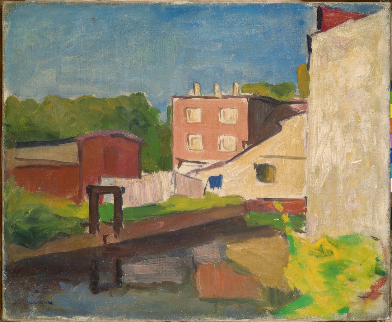 Casa rosada en Arcueil de Albert Marquet