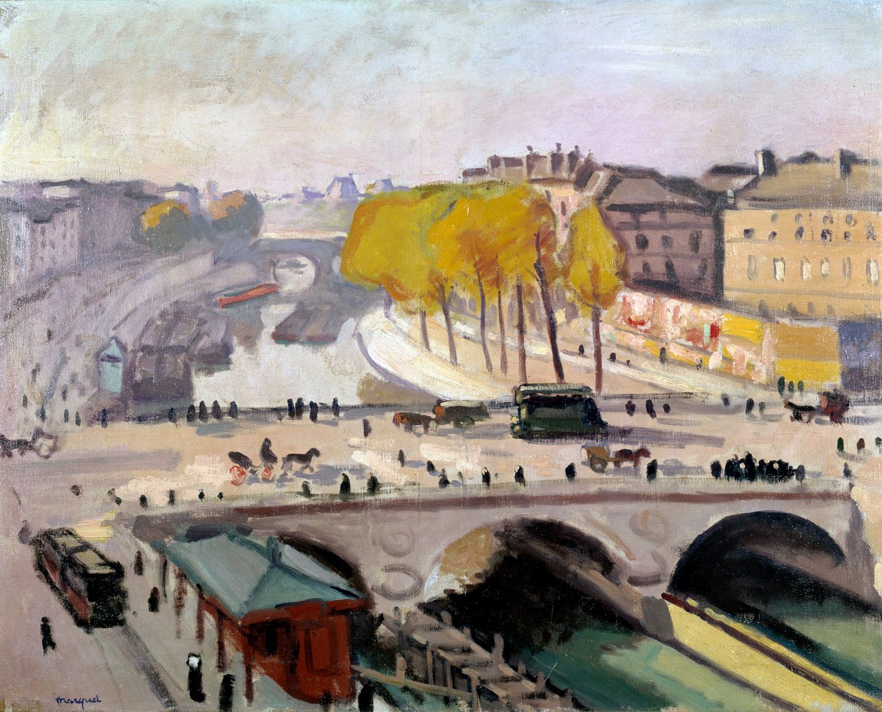 Puente Saint Michel y Quai des Grands Augustins en París de Albert Marquet