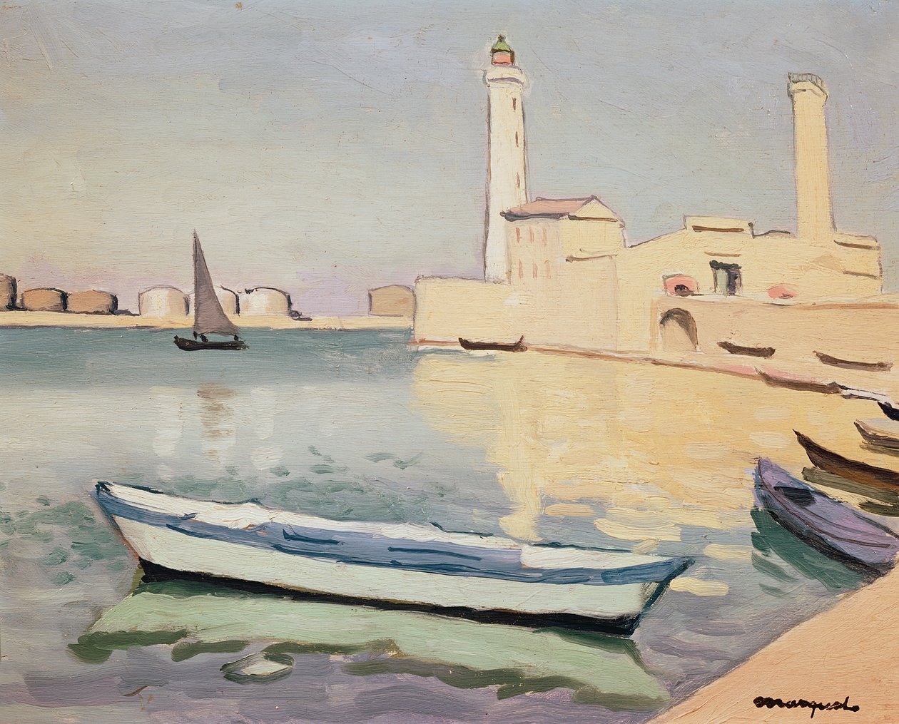 El puerto de Sete (óleo sobre lienzo) de Albert Marquet
