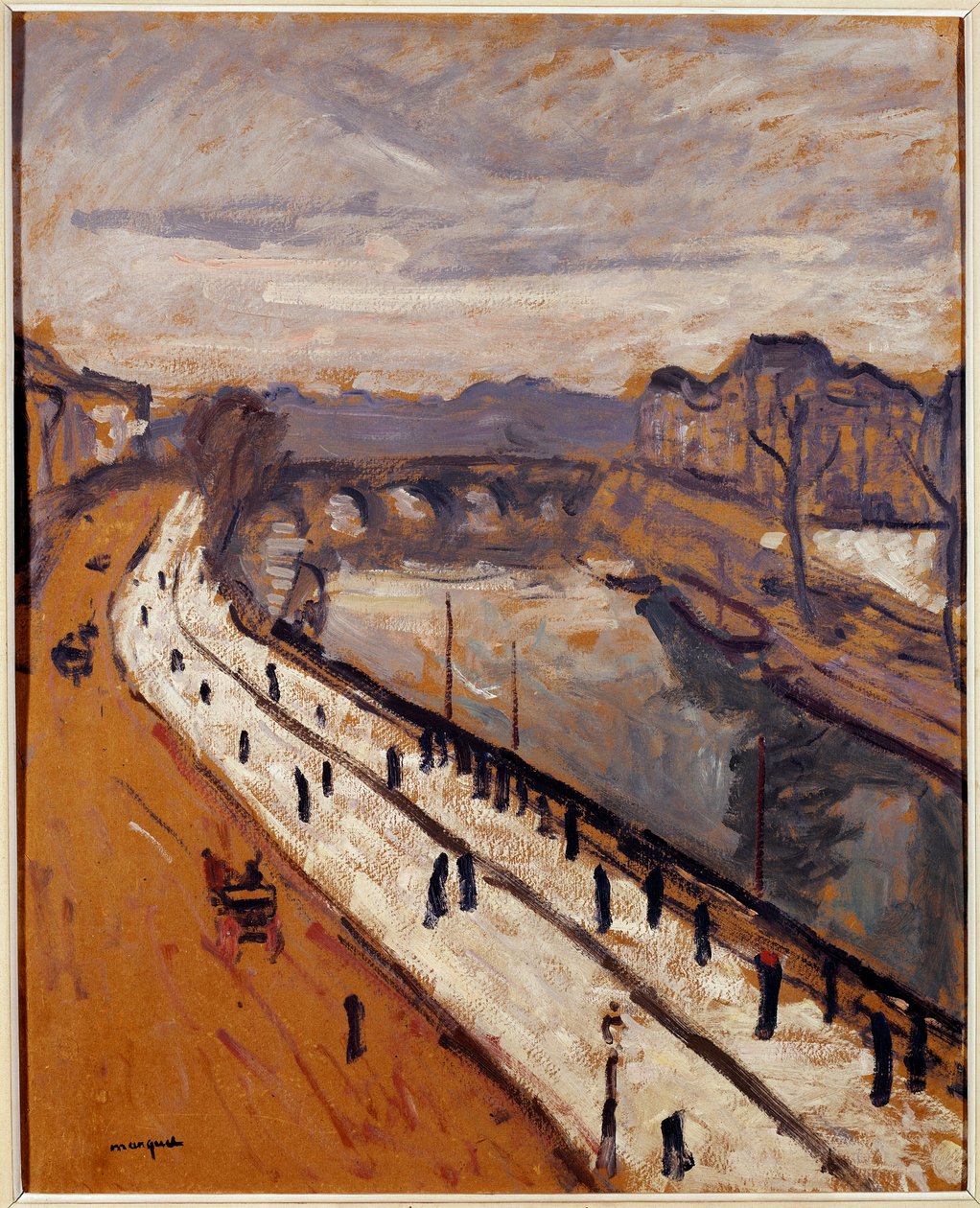 El Quai des Grands Augustins de París de Albert Marquet