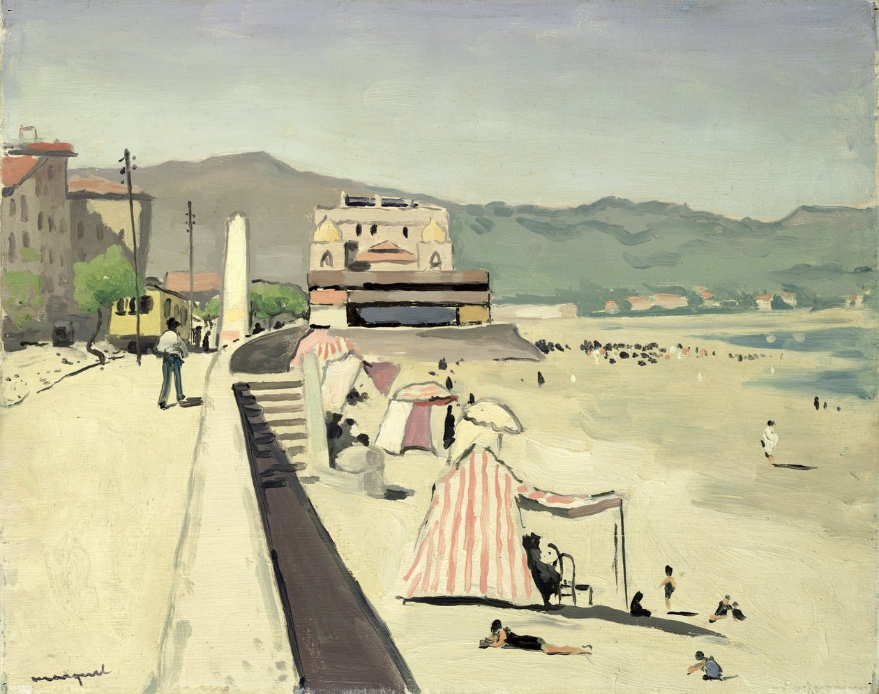 Las arenas de Olonne (óleo sobre tabla) de Albert Marquet
